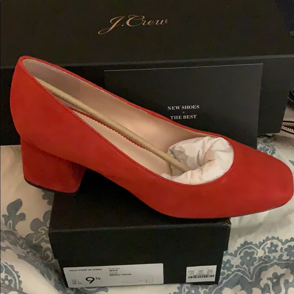 J Crew Celia Pump in Cerise
